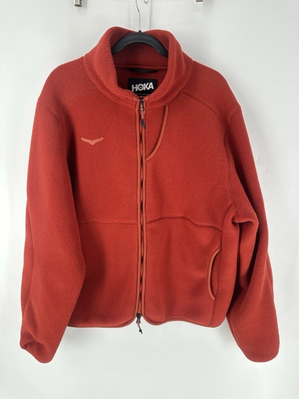 HOKA ONE ONE Red Ridgetop Full Zip Fleece Hiking Men's Mens XL